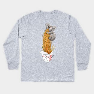 Chow Mein Koala Kids Long Sleeve T-Shirt